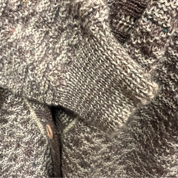 Vintage Nomadic Traders 100% wool cardigan sweater in brown and tan size small - Picture 4 of 9